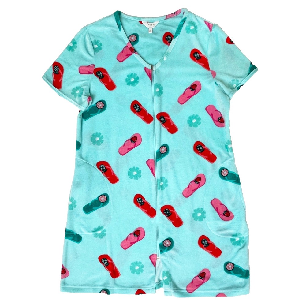 Robe Tropical Coral Bay Flip Flip Design Summer Cozy Beach Women's Medium Rare